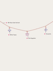 Triple Flower Necklace