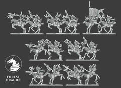 10mm Wood Elf Stag Riders