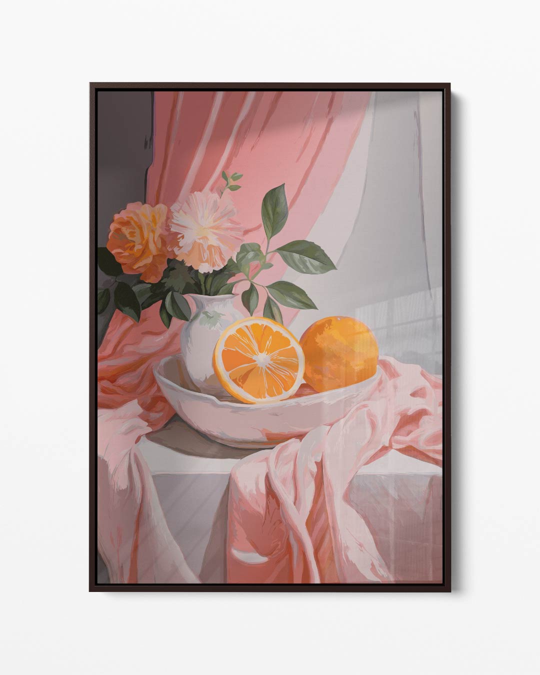 Sfeervolle Stilleven Met Citrus Kunstwerk-canvas-dibond-plexiglas-wanddecoratie-WallArtistic