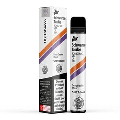 187 Strassenbande Schwarze Taube E-Zigarette, aromatischer Vape Pen mit Traube Menthol in eleganter Verpackung, entdecke die Frische.