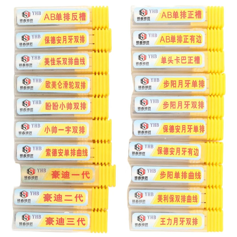 20pcs/kit YHB AB KABA LOCK Hard Tin Foil Tools Punching Soft Locksmith Tool