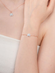 Sky Blue Flower Bracelet