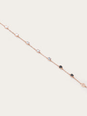Midnight Glow Moissanite Station Bracelet