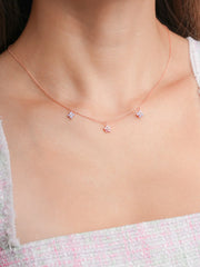 Triple Flower Necklace